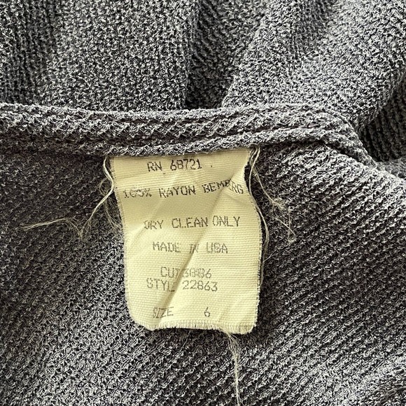 Basic Bodycon Tank Top Midi Dress Scoop Neck Rayon Below The Knee Length Size 6 - Picture 6 of 6